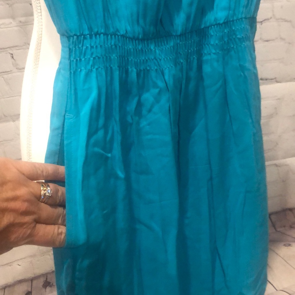 Mossimo XS teal blue dress - Picture 3 of 4